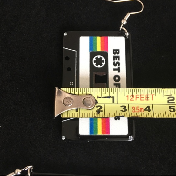 Music Tape Vintage Style Dangle Earrings - Picture 6 of 6